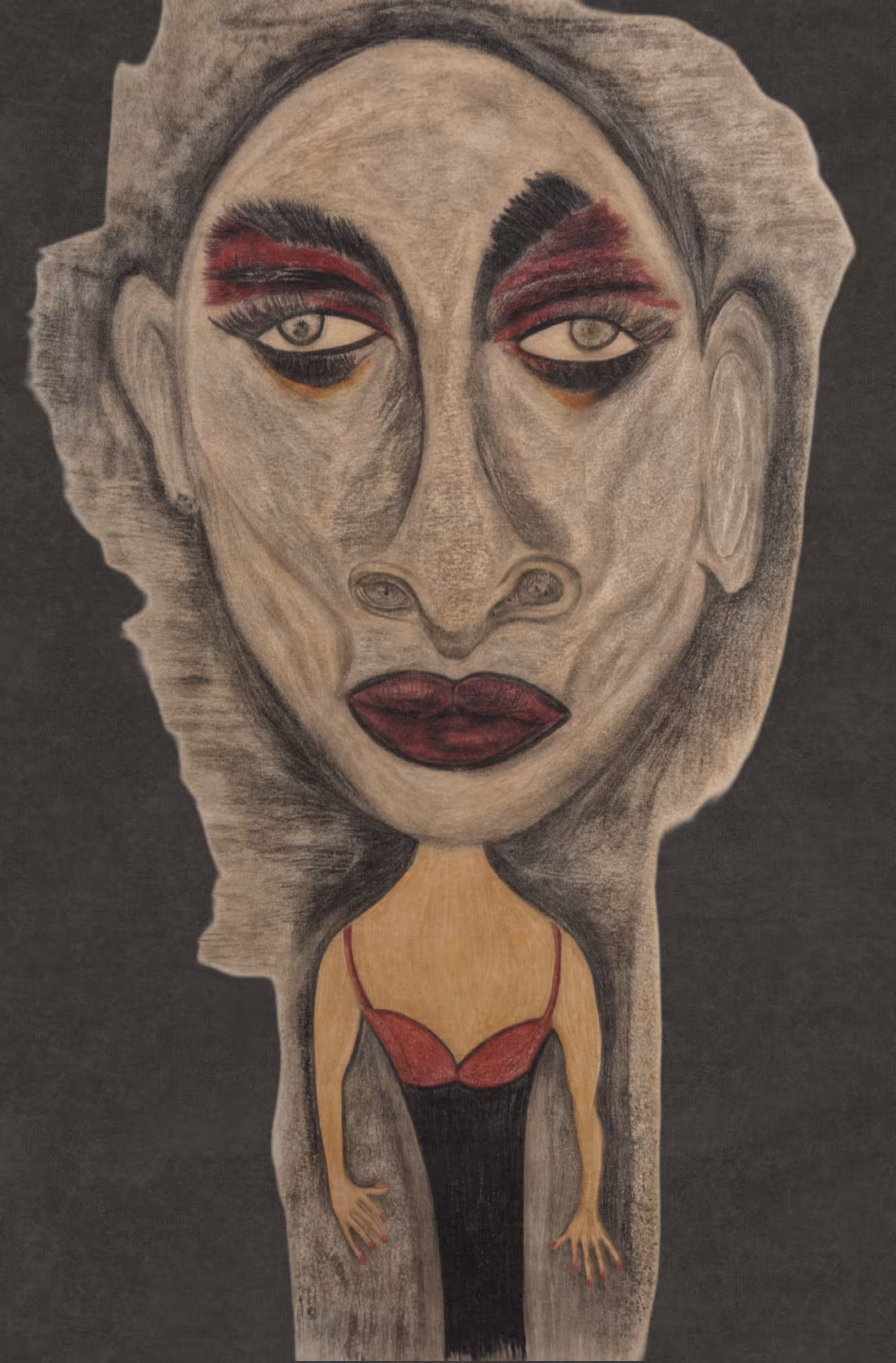 Hand-draw art works: Belladonna – The Enchanting Whisper of Shadows