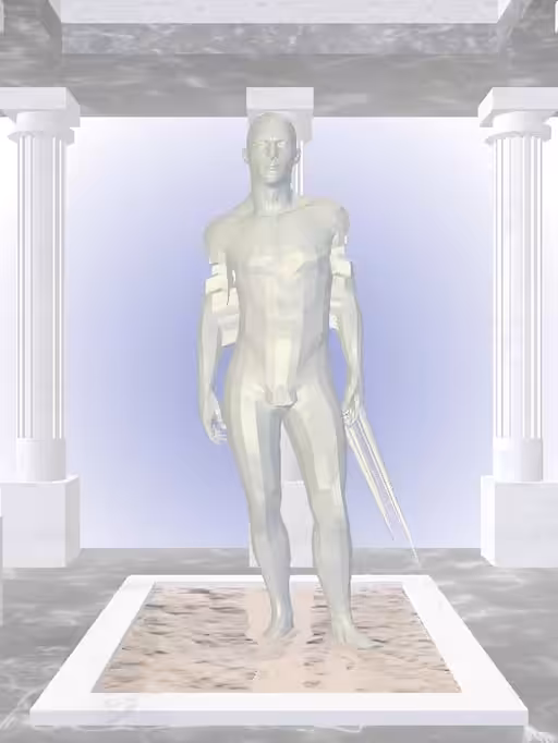 HeavenComputer: The Fragmented Angry Mossy Champagne Man #1263