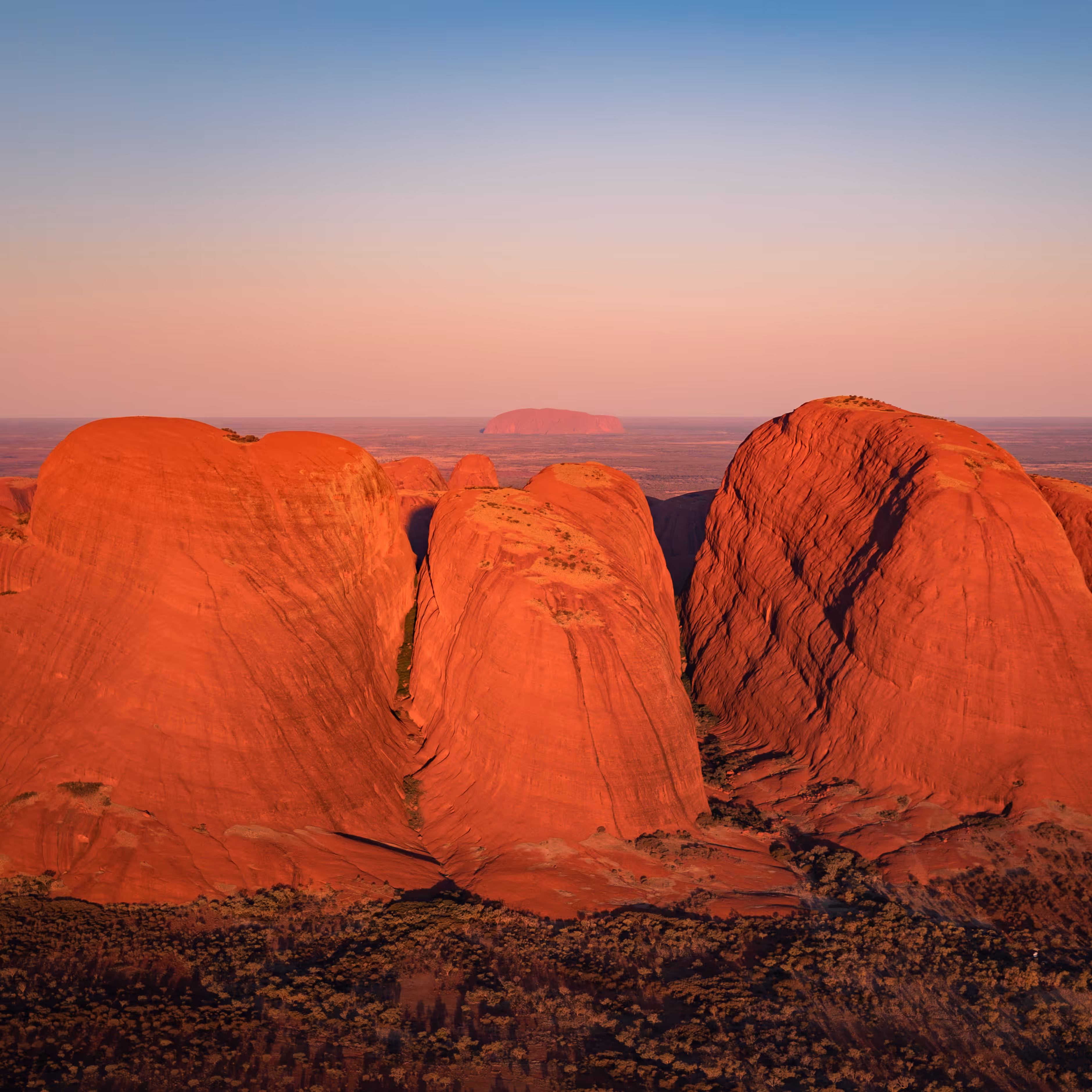 Kata Tjuta and Uluru