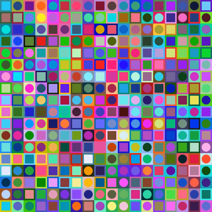Square Dot Composition #233
