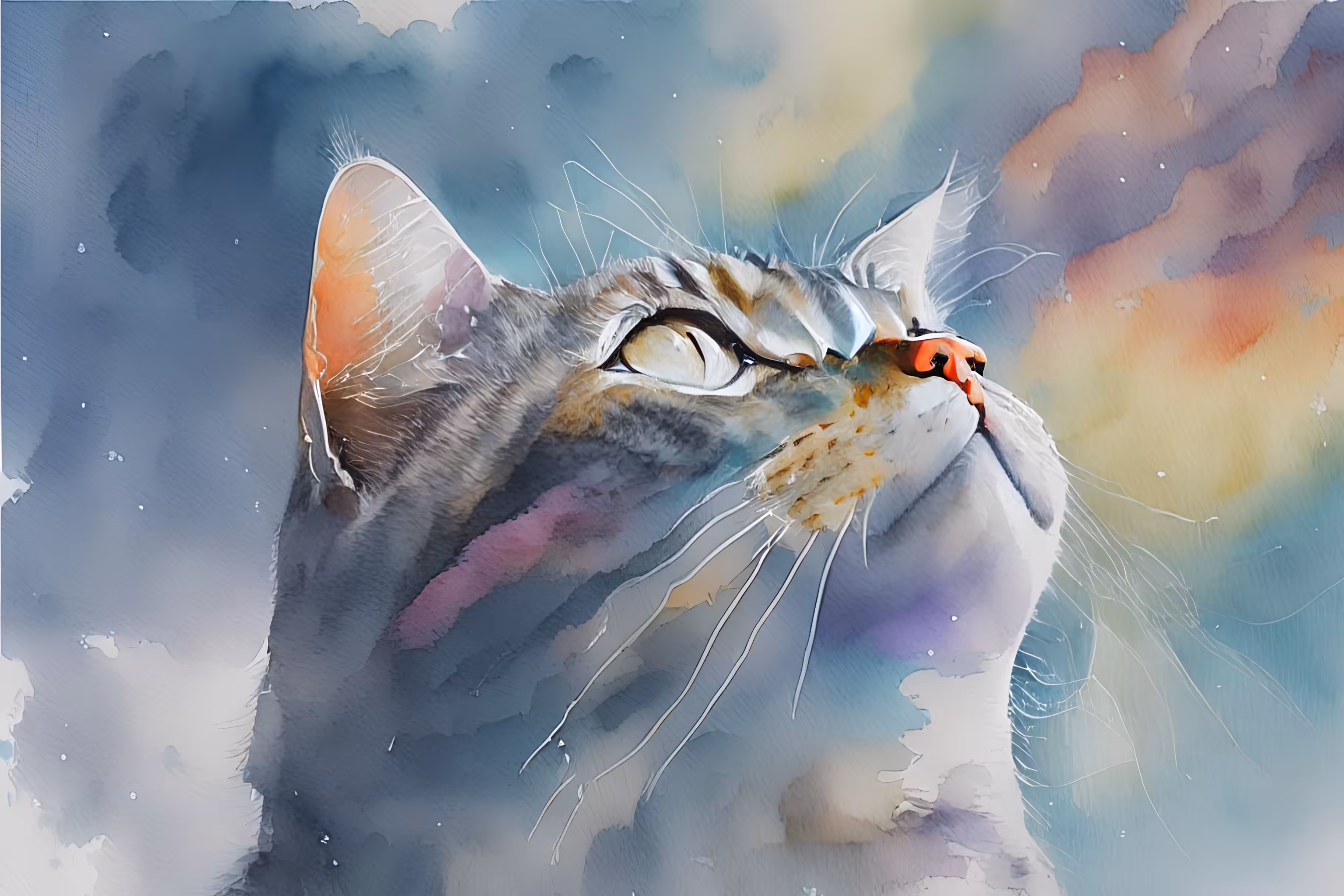 A cat that sees God