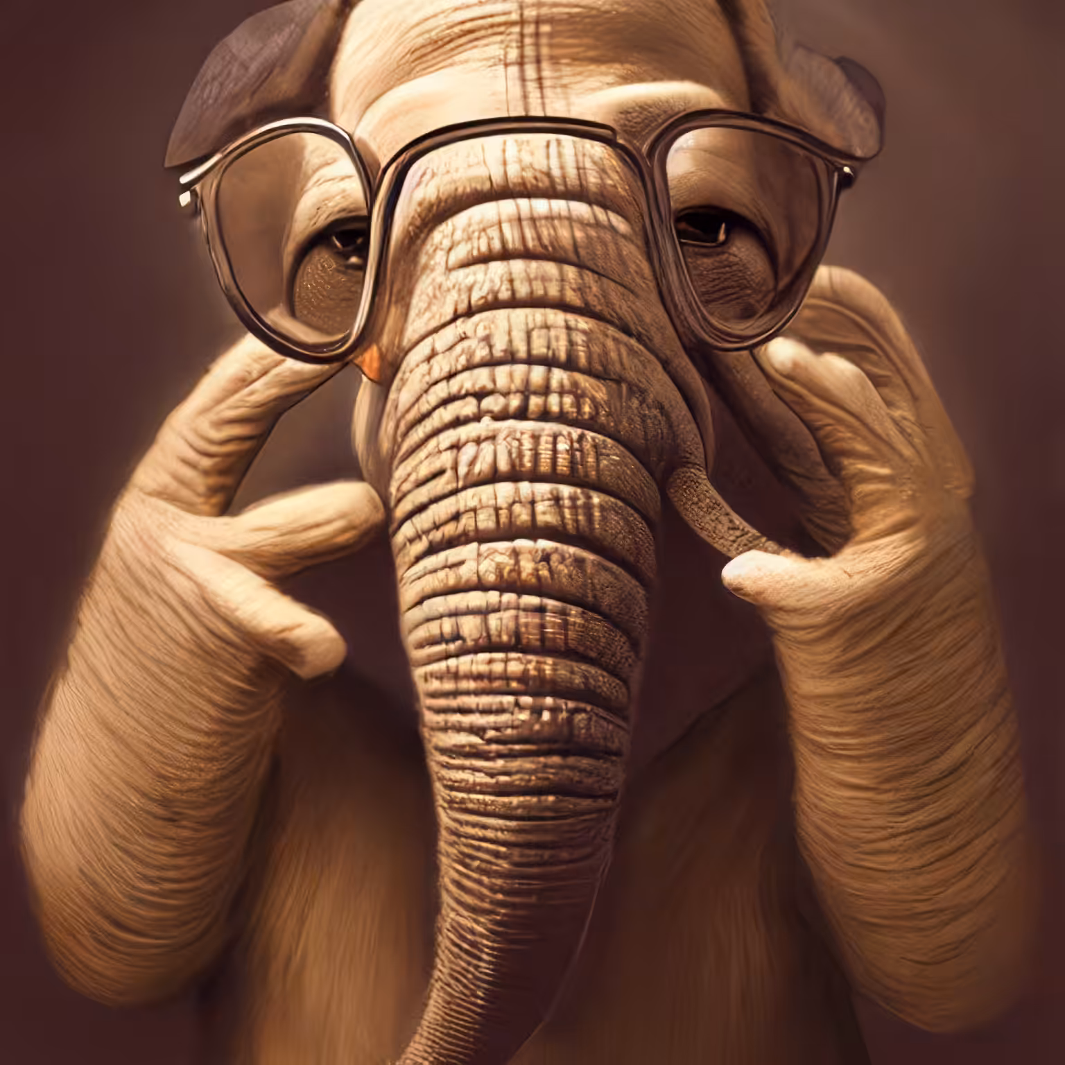 Adorable Furry Creature Collection: Furry Elephant 0678