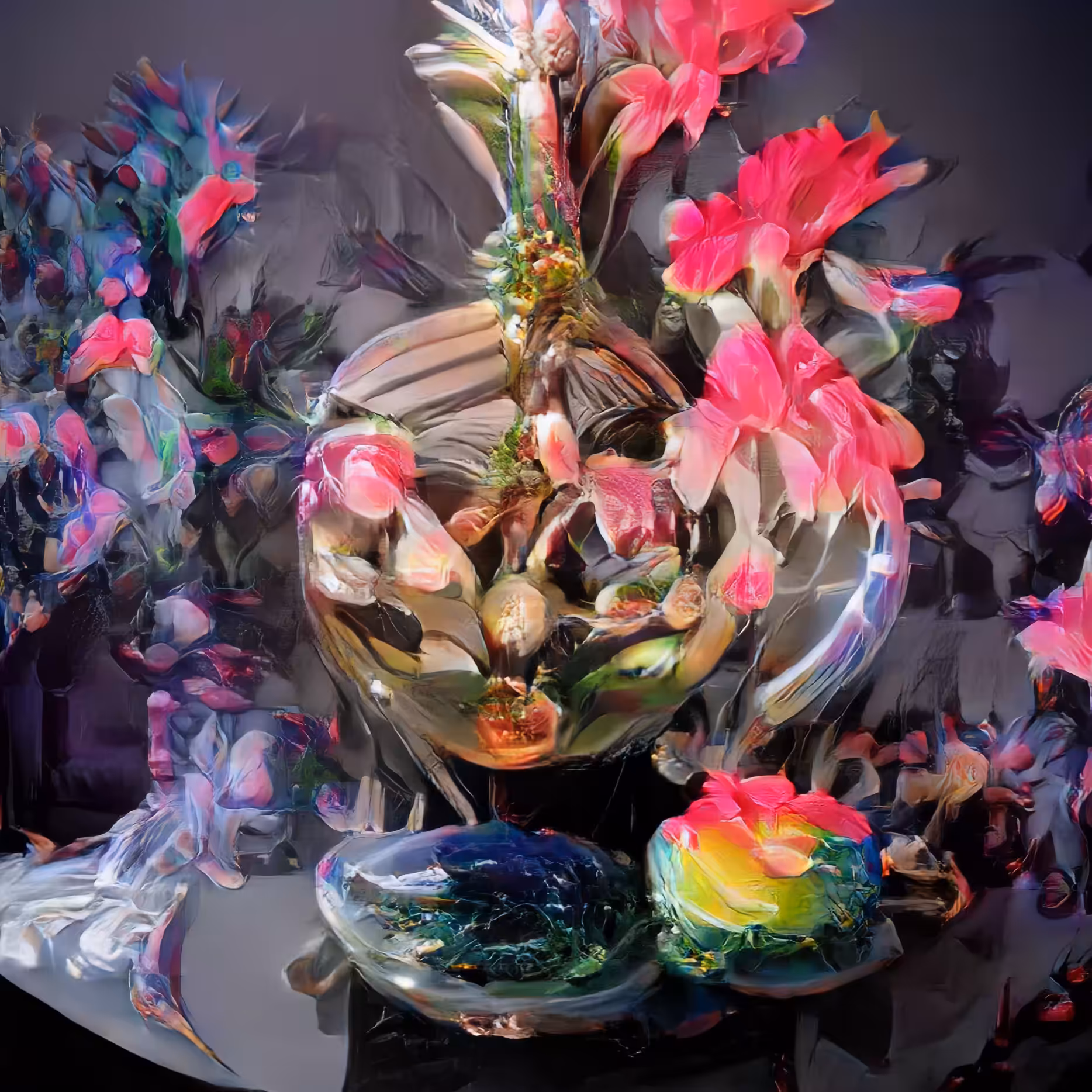 Gourd Vase with Flowers #3/9