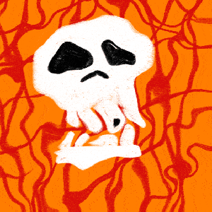 Crazy skull
