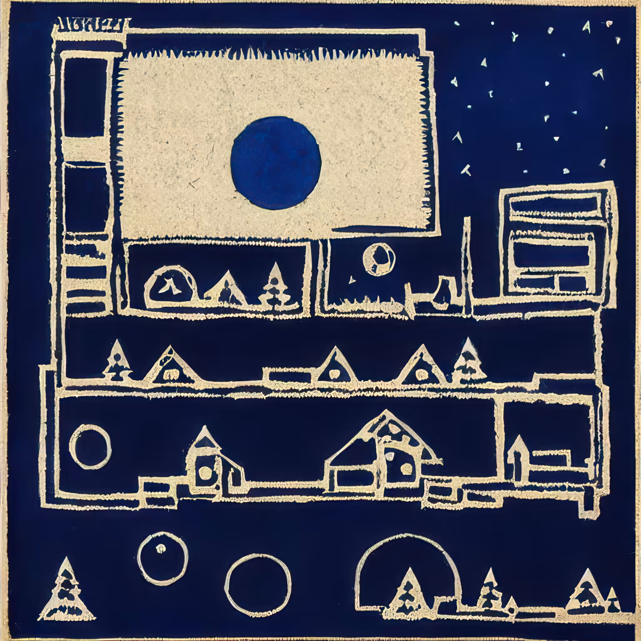 WINTER BLUE MOON CHALKBOARD