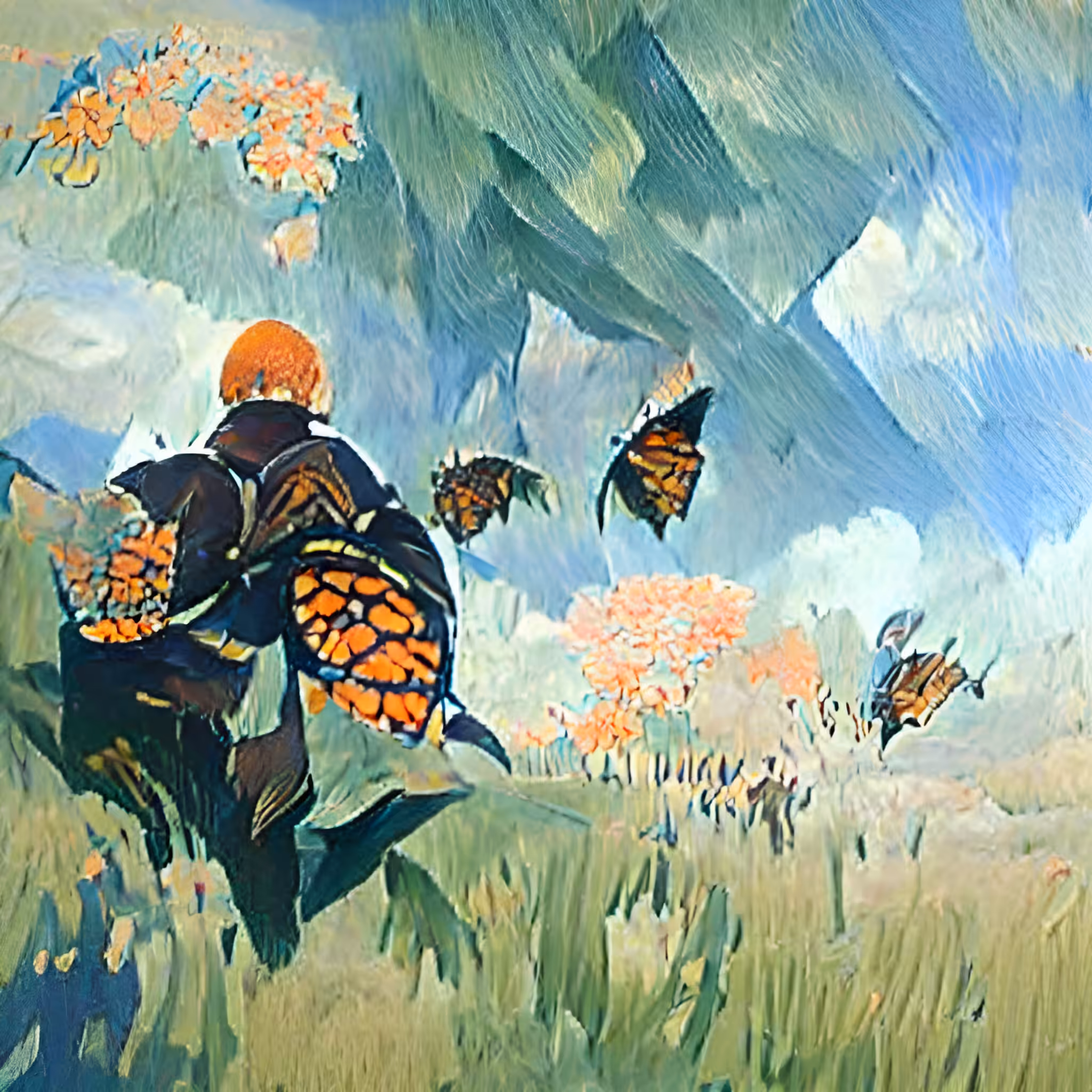 Next Monarch Generation in Flight