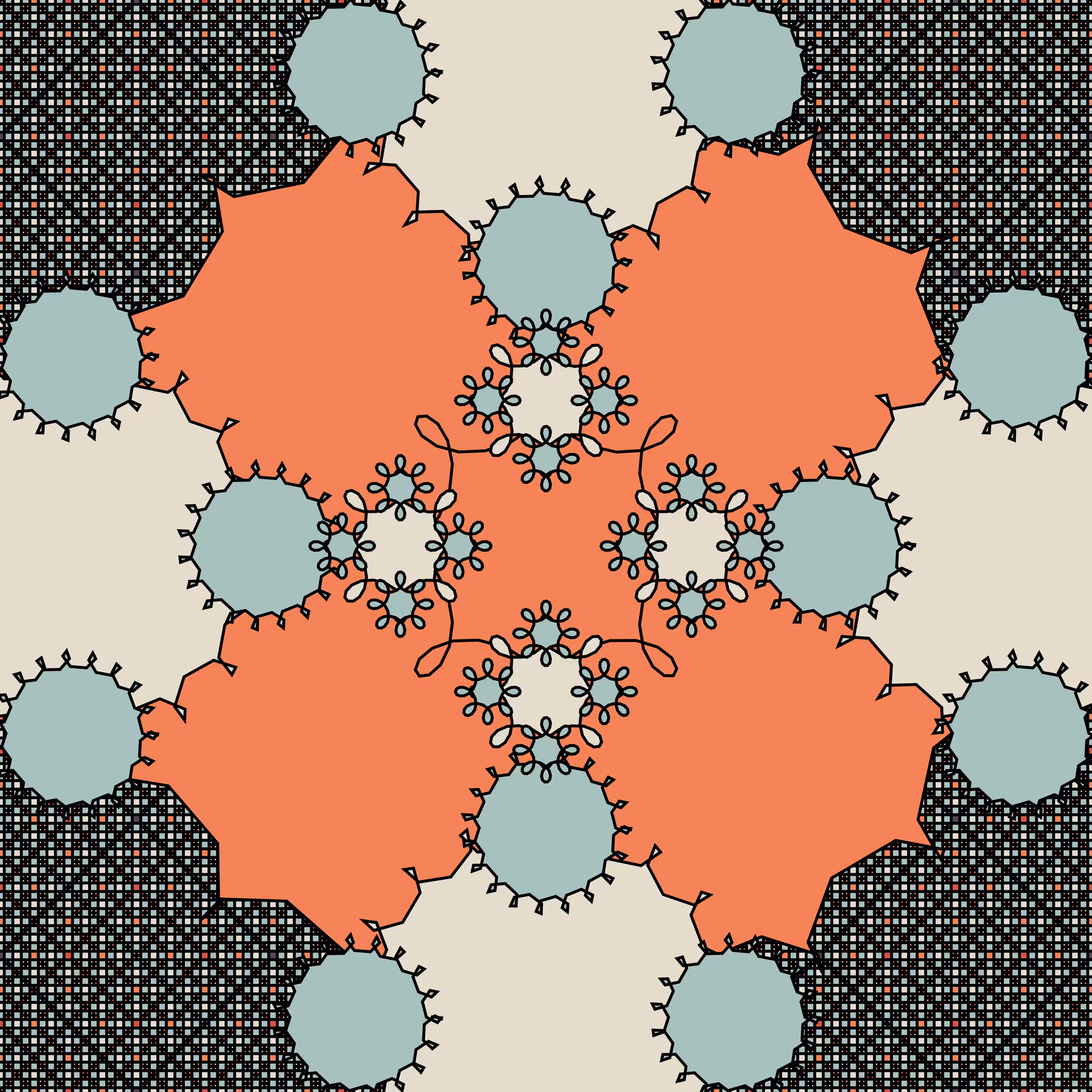 10 patterns 10 palettes #21