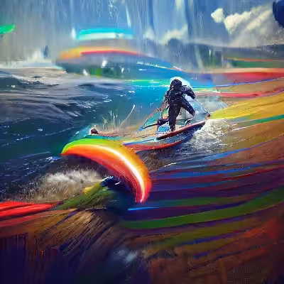 Rainbow Surfing