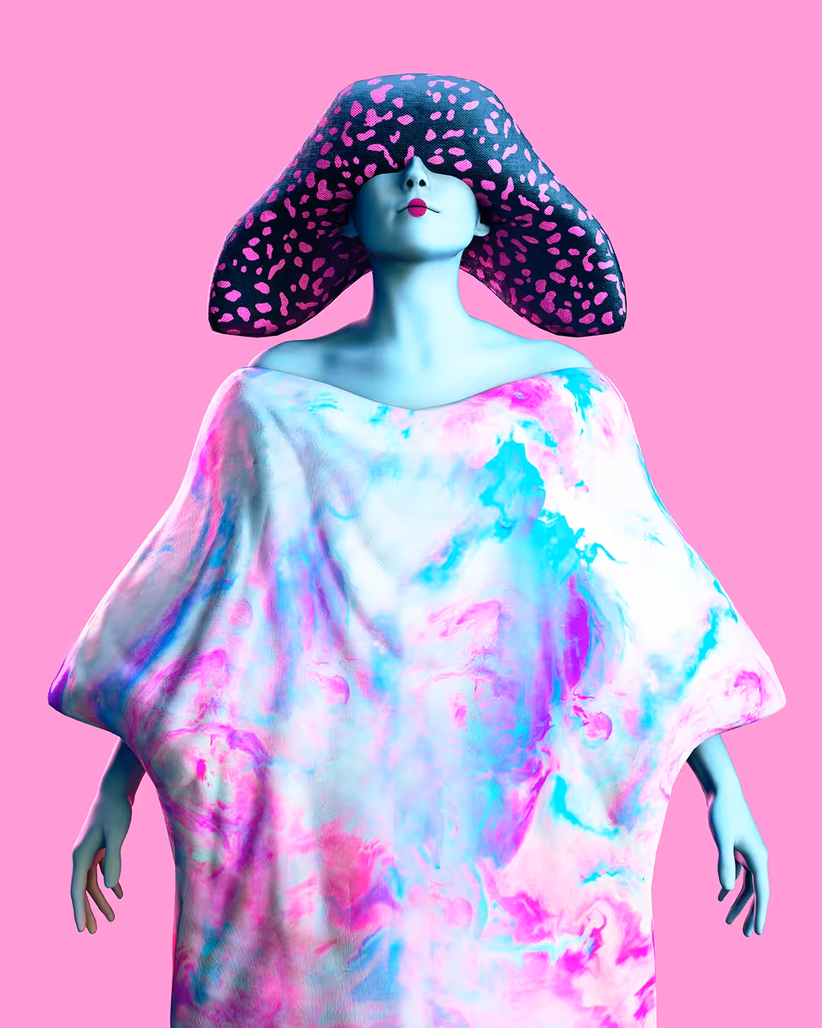 A girl who wear colors.