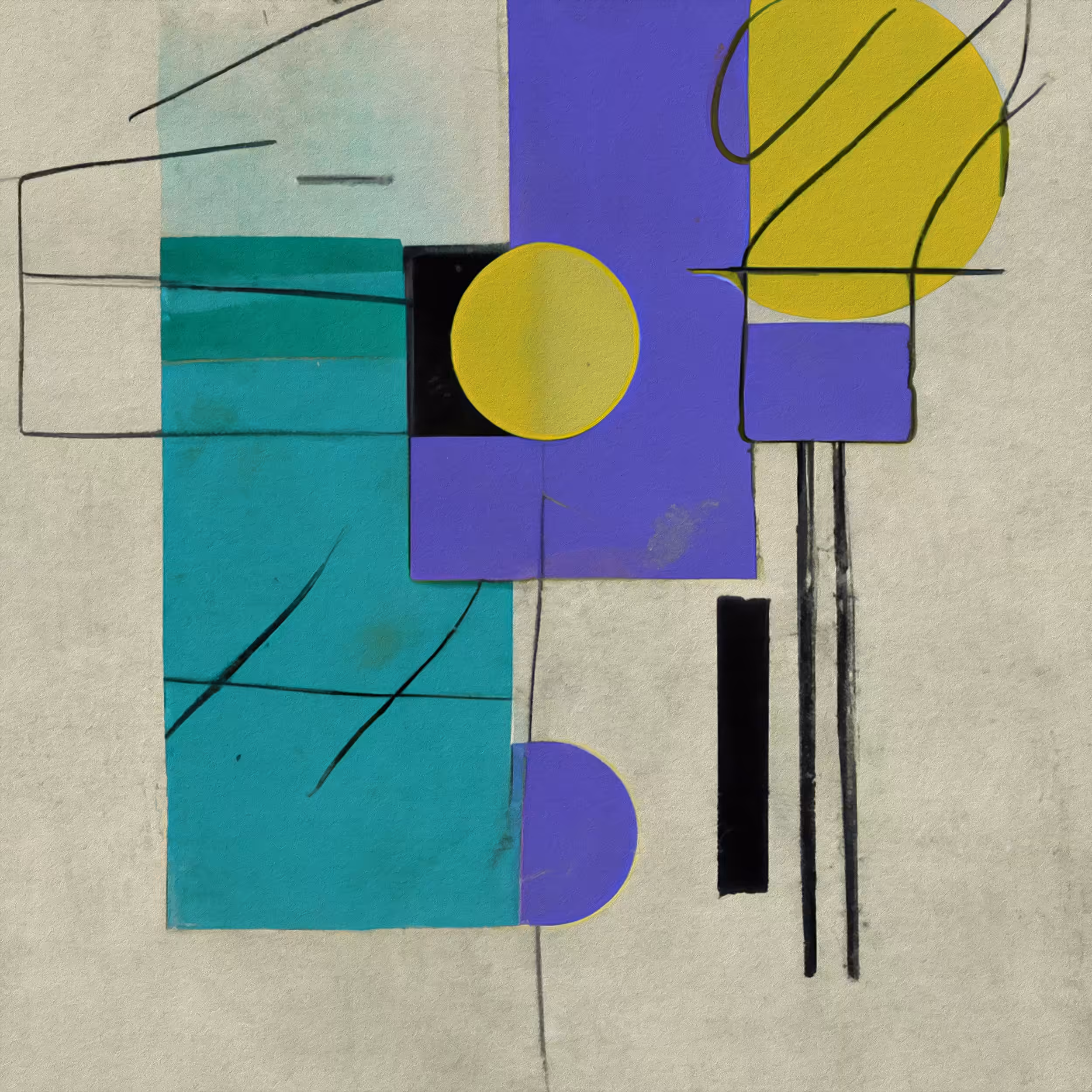 Composition with three circles
