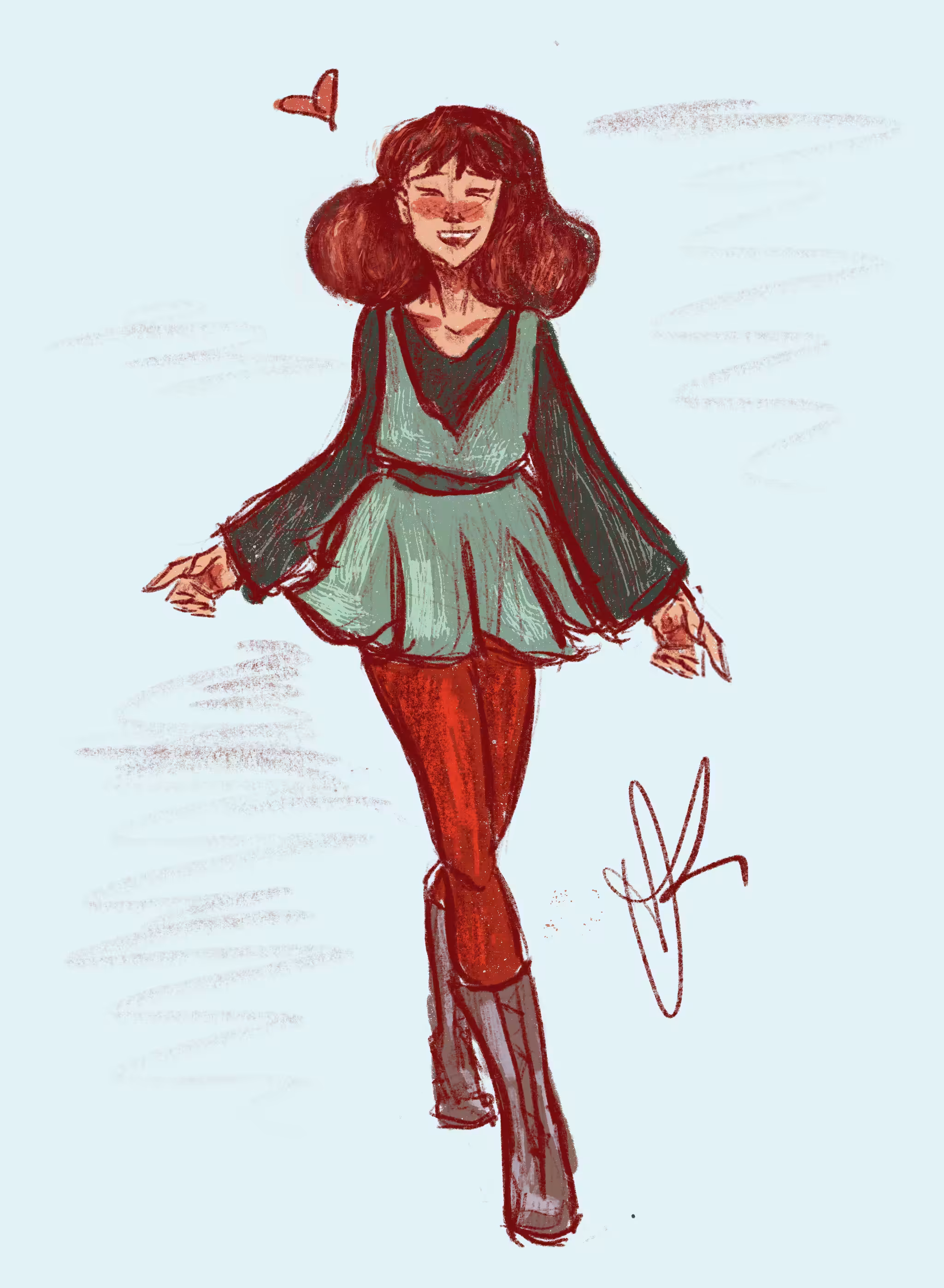 Elyxendra Sketches: Sonya in Color