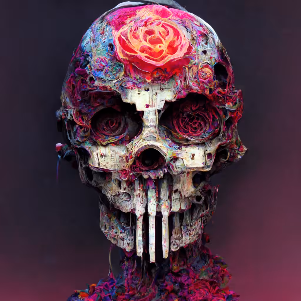 Rose Skull #5