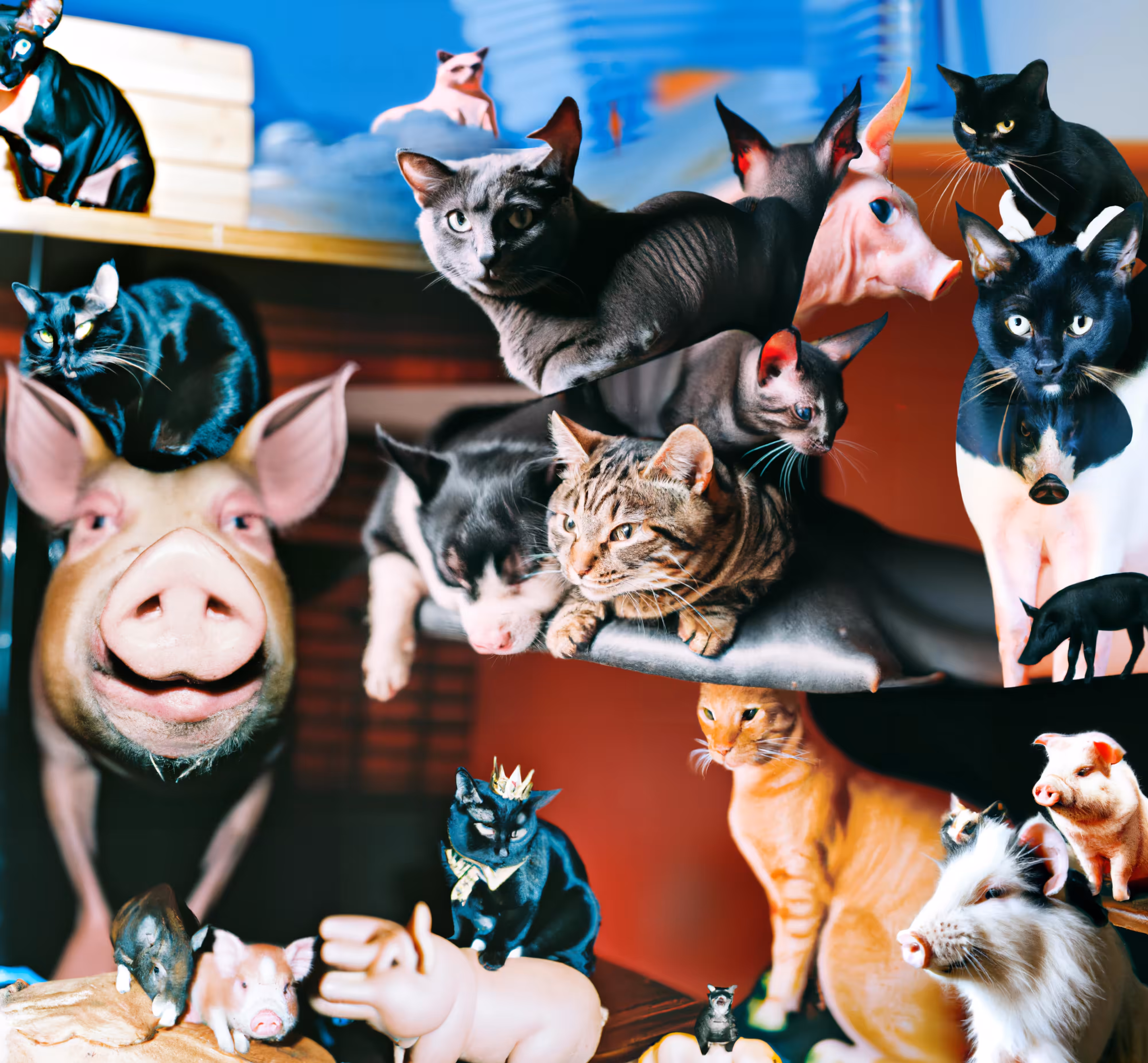 Cats and Pigs
