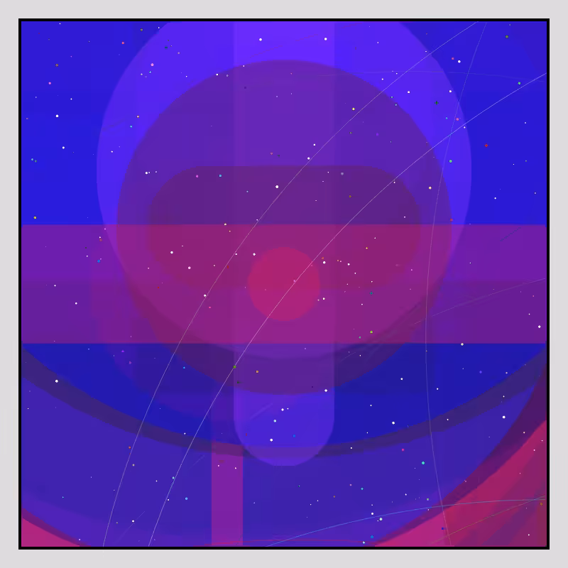 Color Field Starry B #1