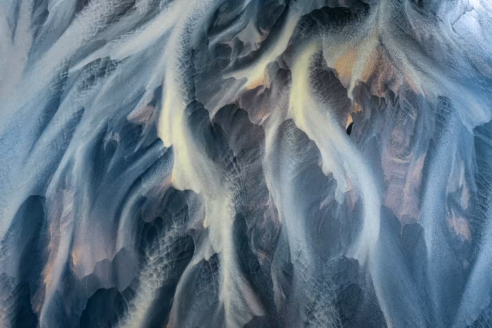 Glacial River from Above #9