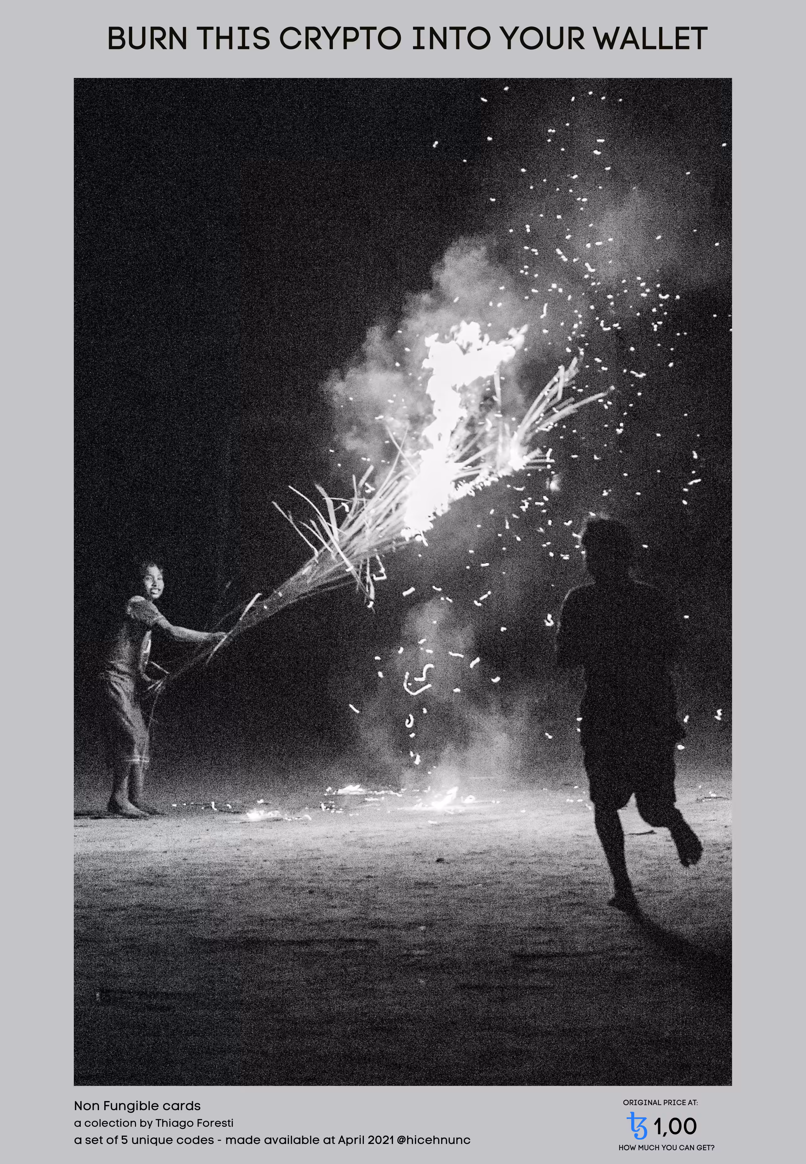 Non Fungible Cards collection 06 - Burn this cryptoart into your wallet