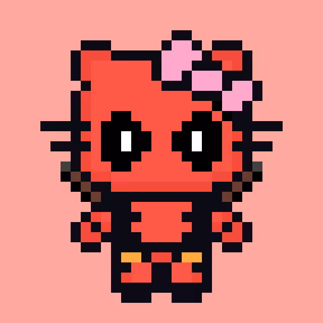 Henllo Kitty DeadPool #019