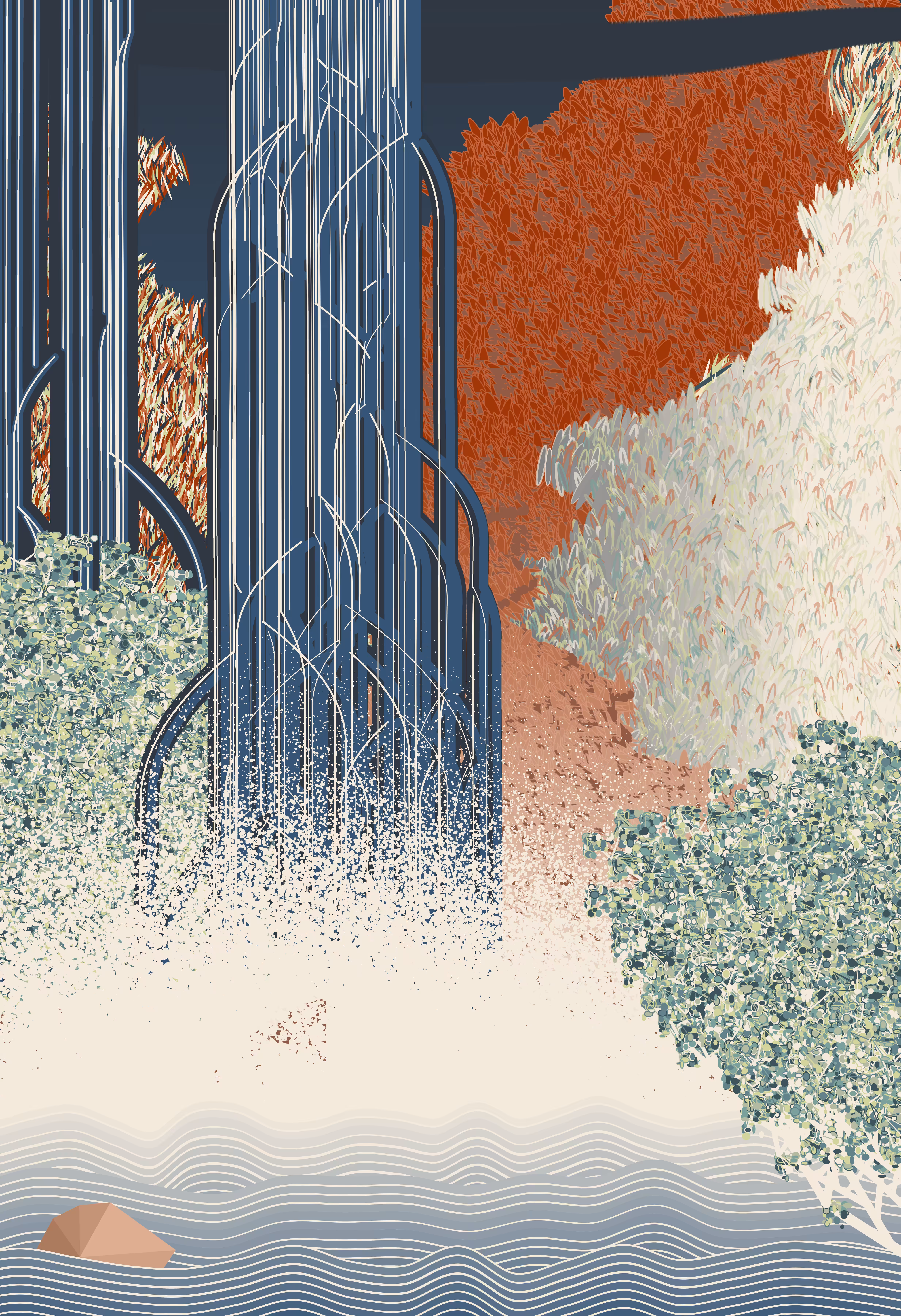 A Tour of Hypothetical Waterfalls by Monica Rizzolli #35/100