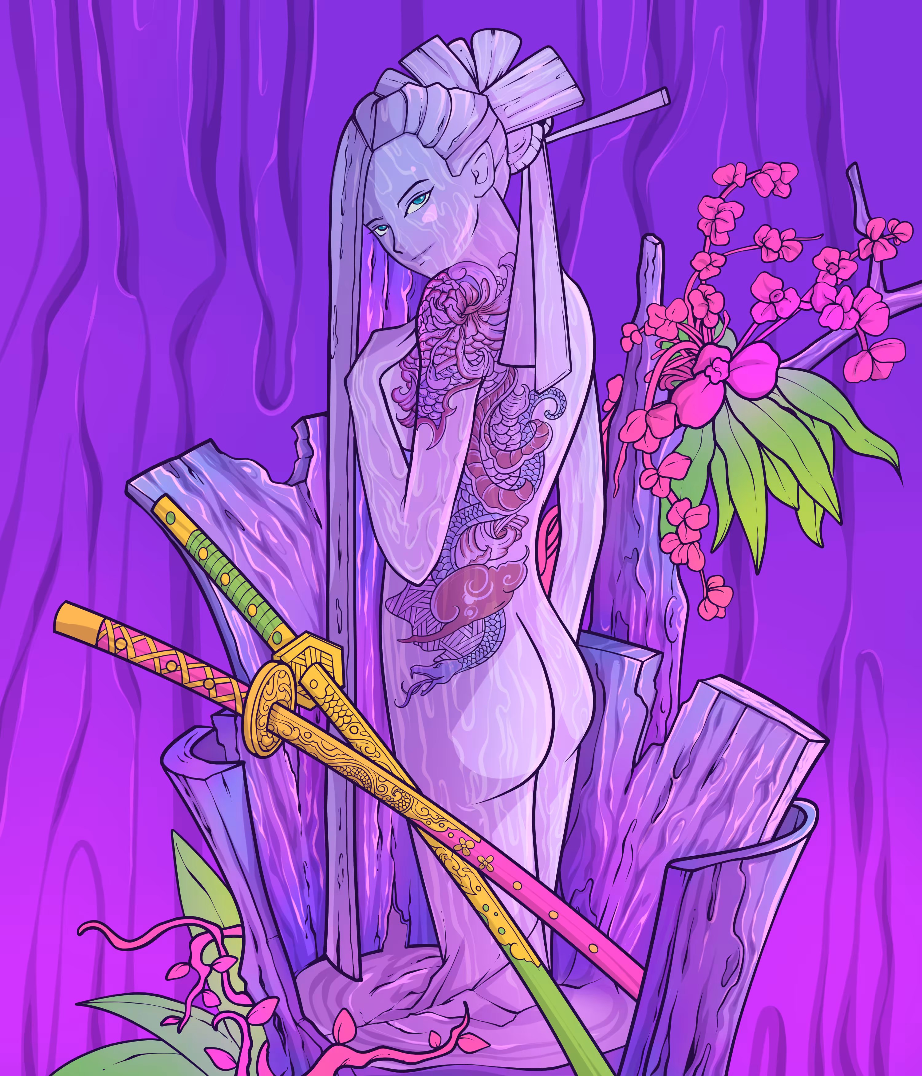 Purple orchid