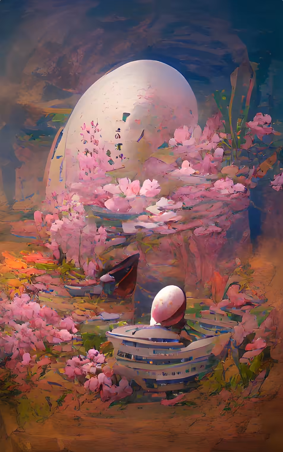 Egg in a Japanese garden #4