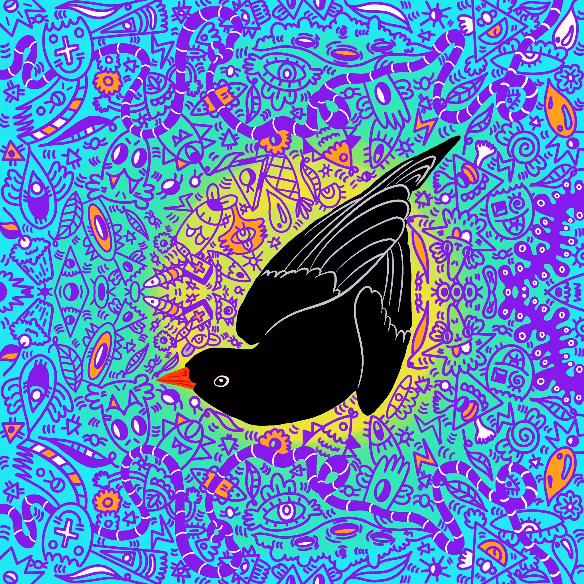 Bird Doodle #006