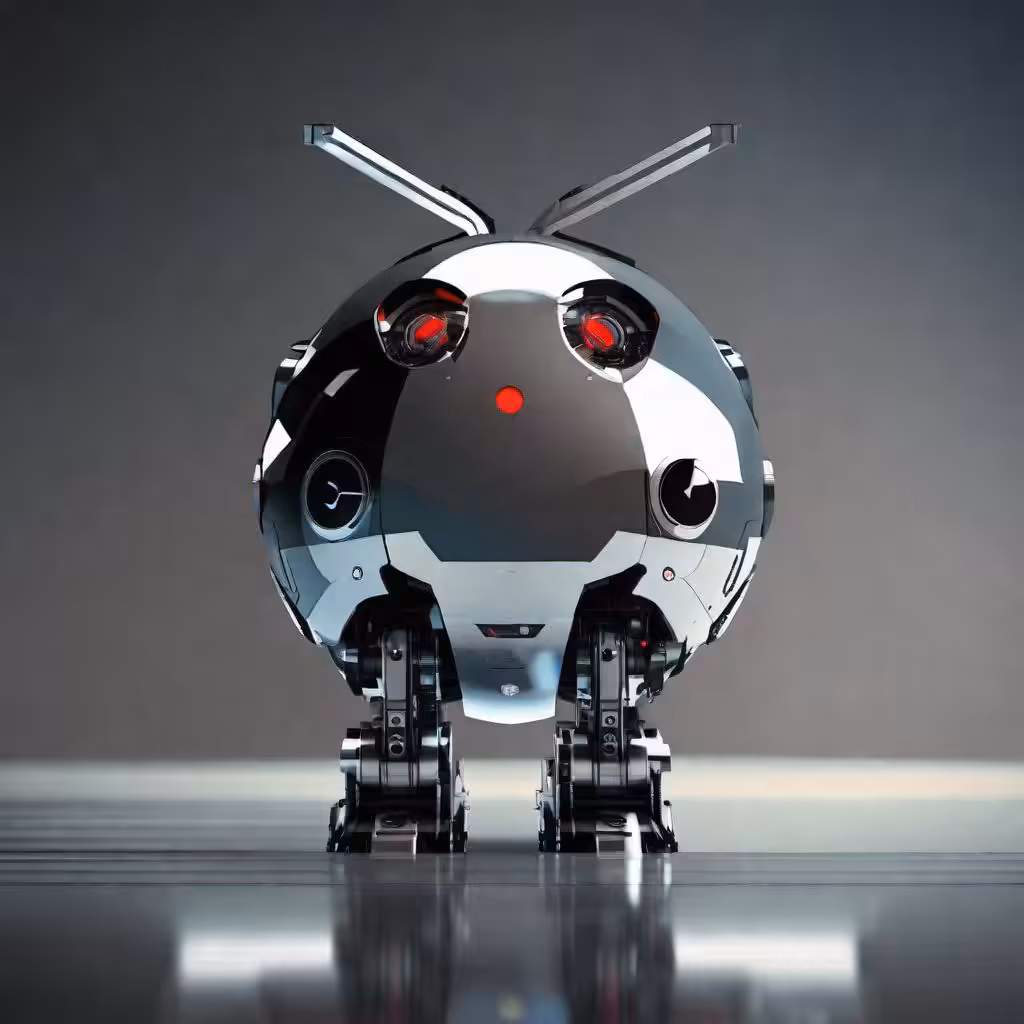 Silver Robotic Apples #2