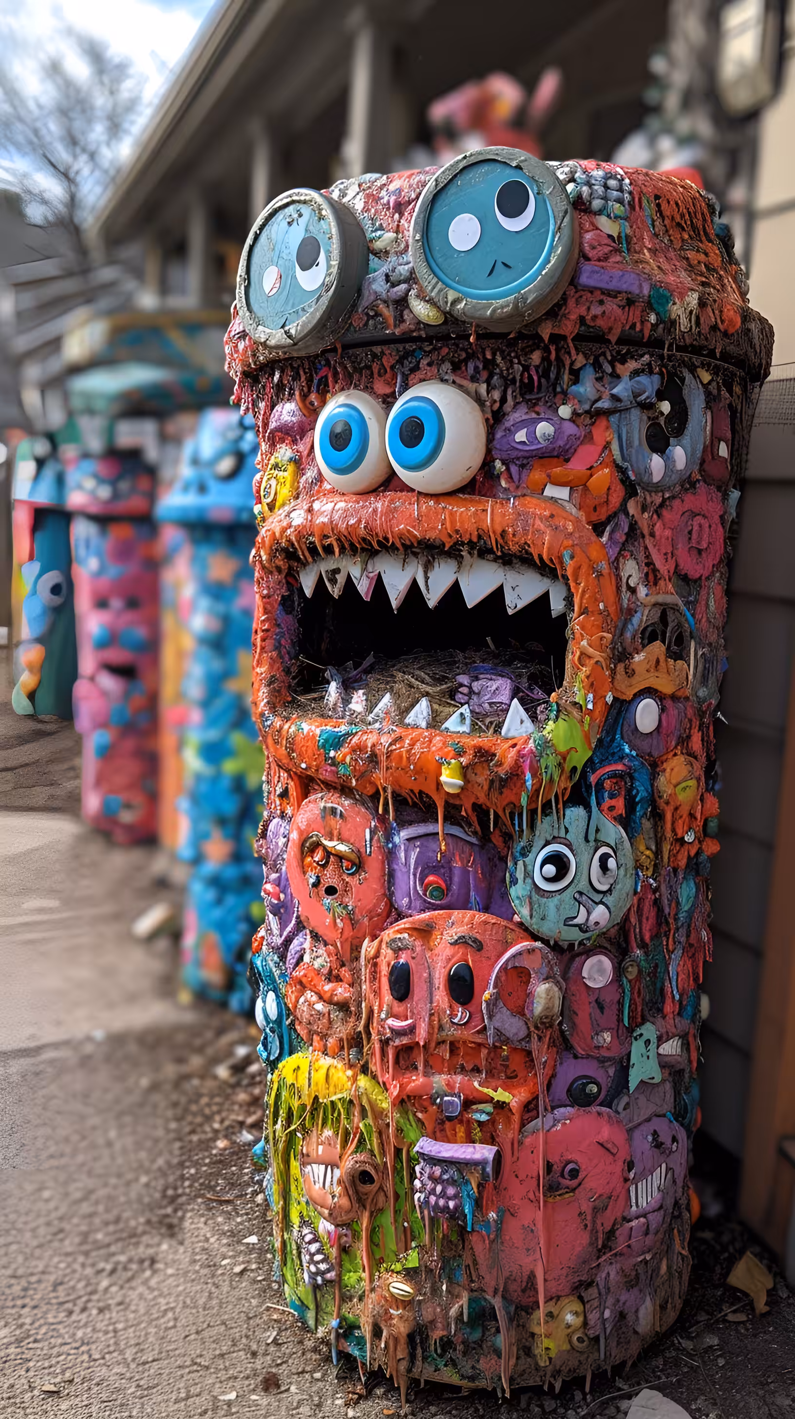 Trash can in shock