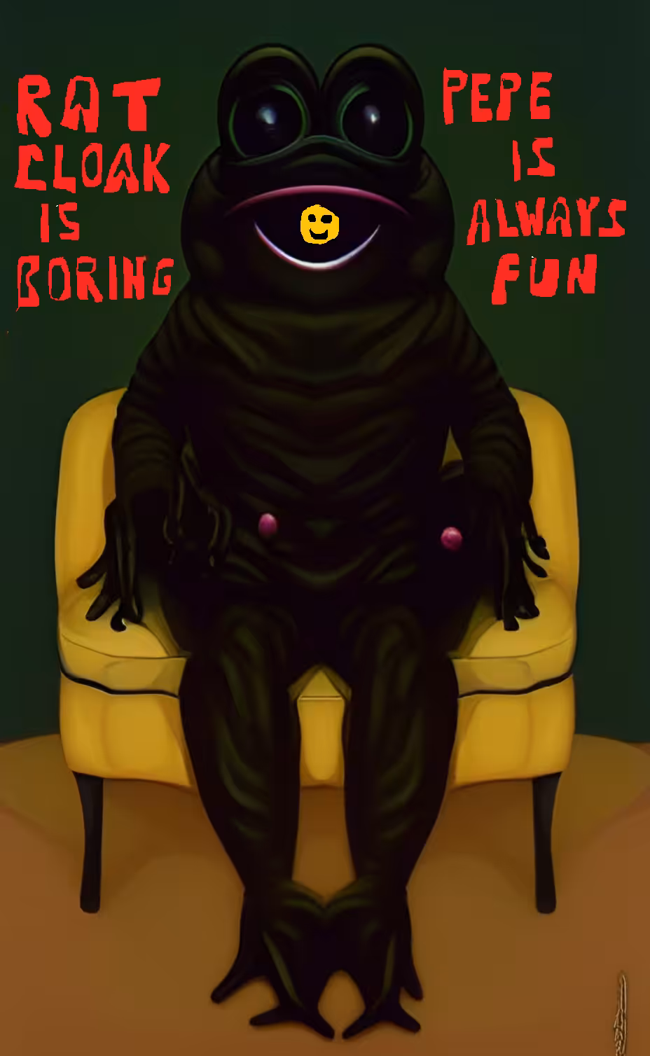 digital: rat cloak is boring.pepe is always fun