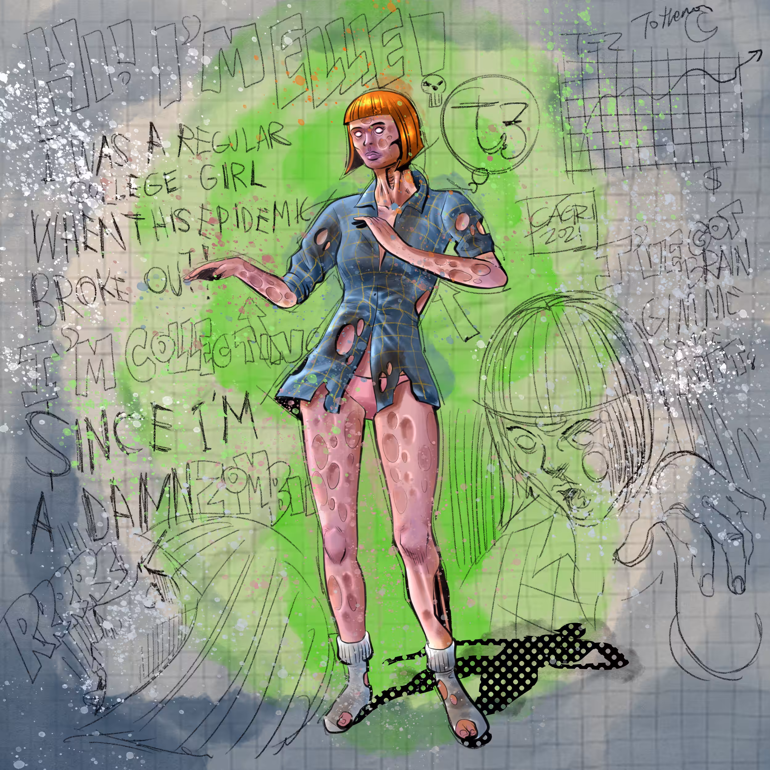 'DANCING ZOMBIES', ANIMATION FRAME #10
