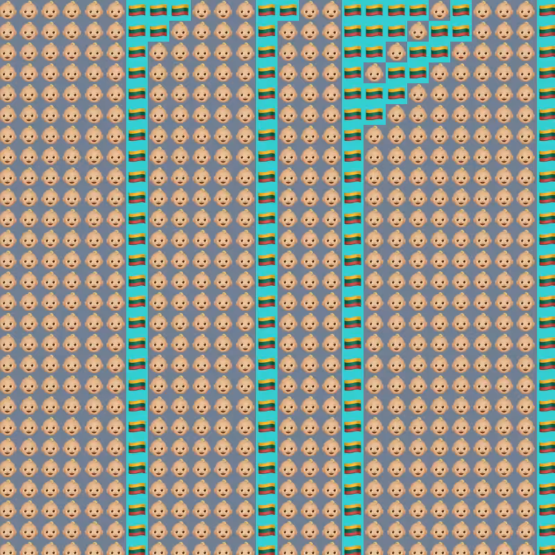 Elementary Cellular Emoji Automata #774