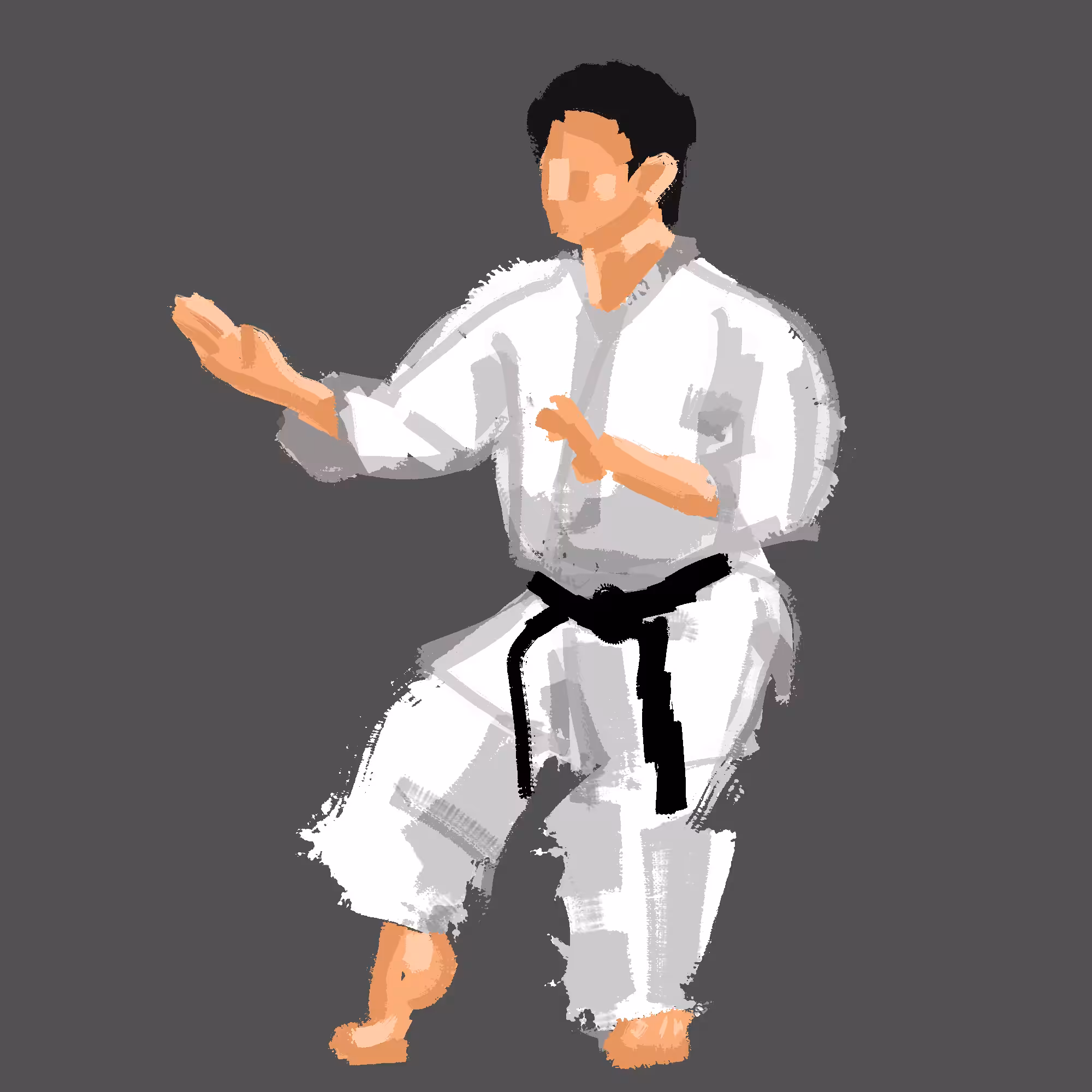 Non Fungible Karate - Neko Ashi Dachi
