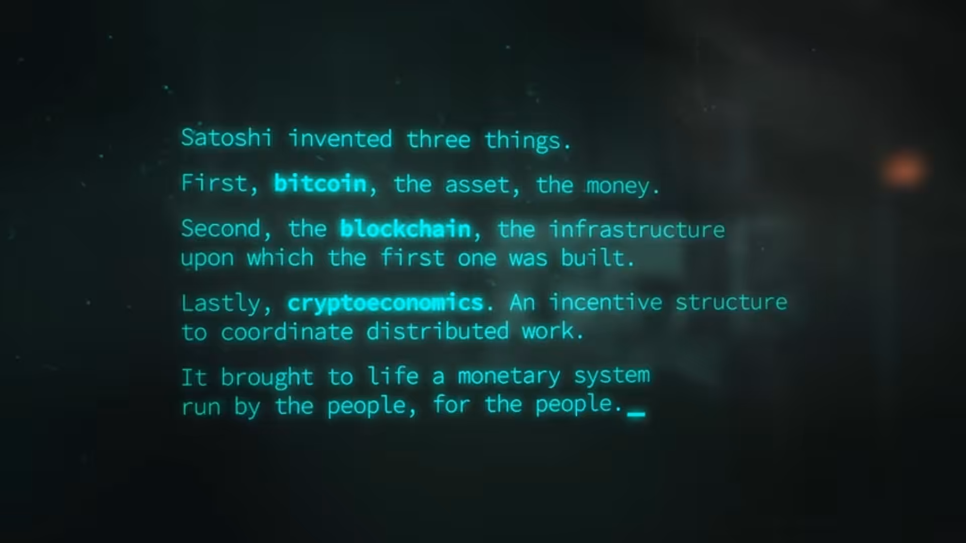Satoshi invented three things