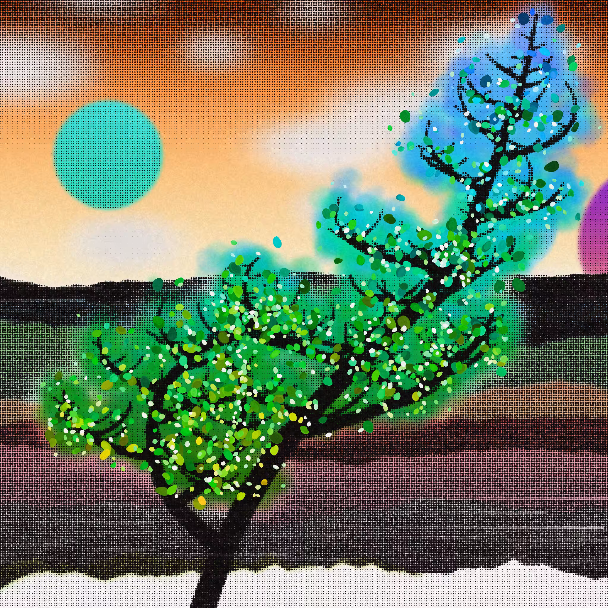 Dithered Branches #216