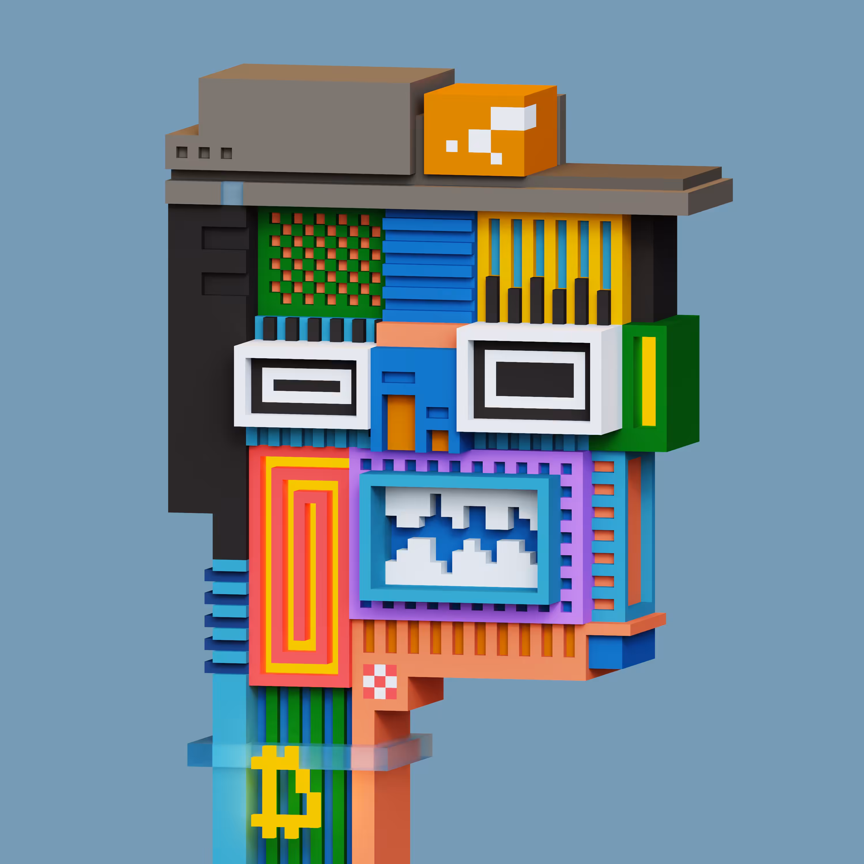 Pop Cubism Voxel 14