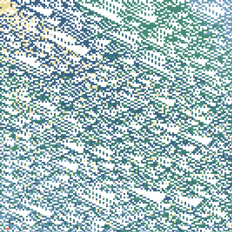 Colored Elementary Cellular Automaton #352