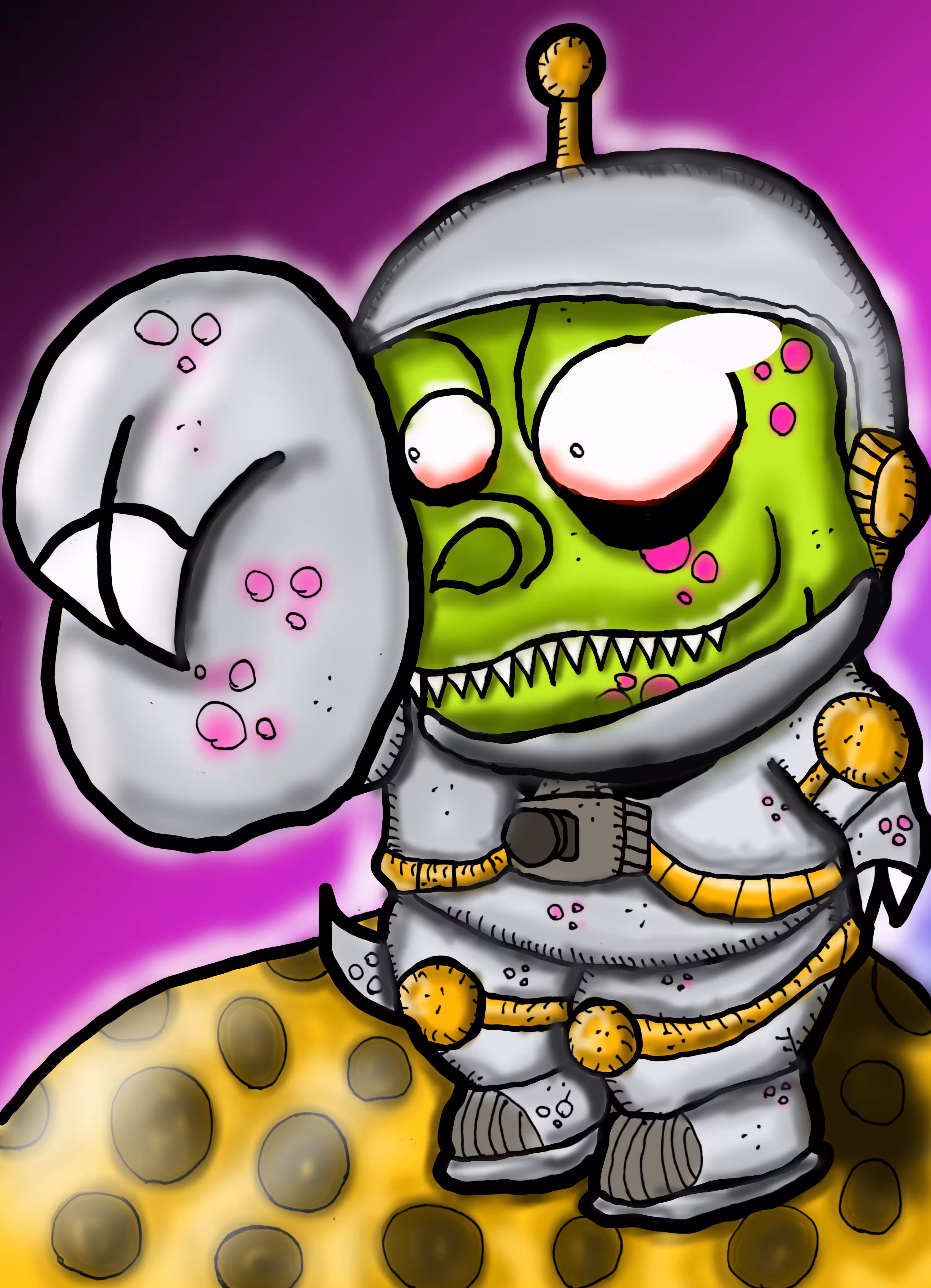 Silly T-Rex  no.81 I'm Space Rex