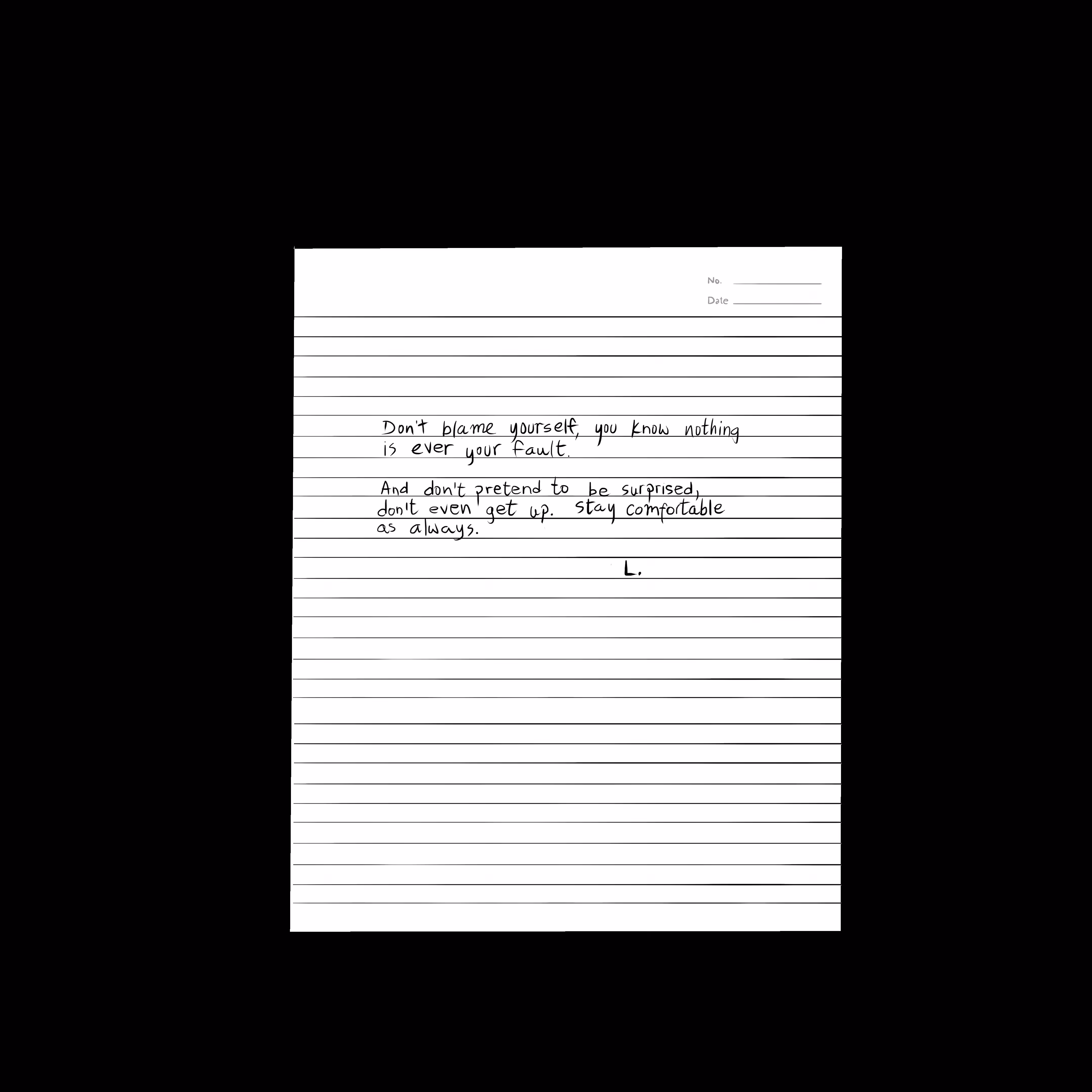 Passive agressive suicide note 5