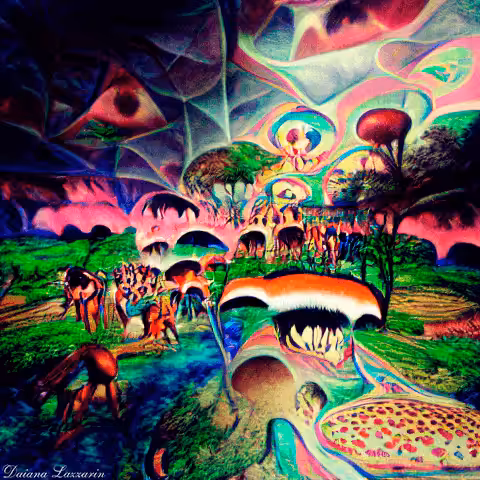Vision of a psychedelic world II