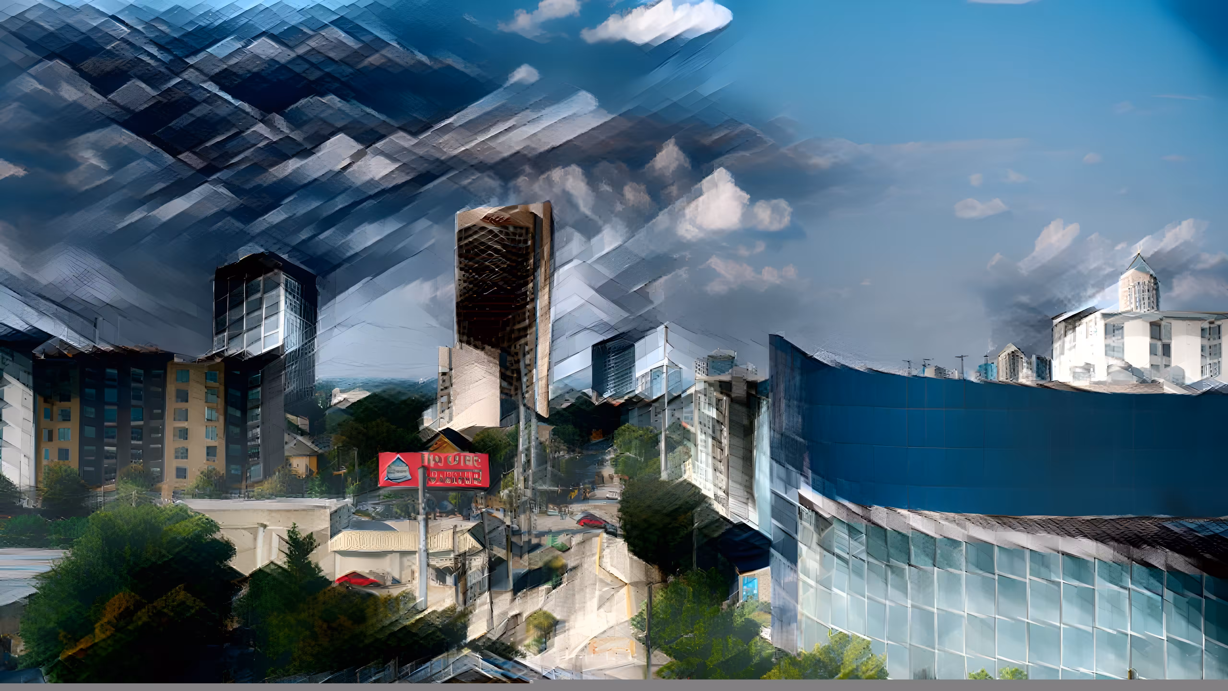 Painted Picture of Atlanta.