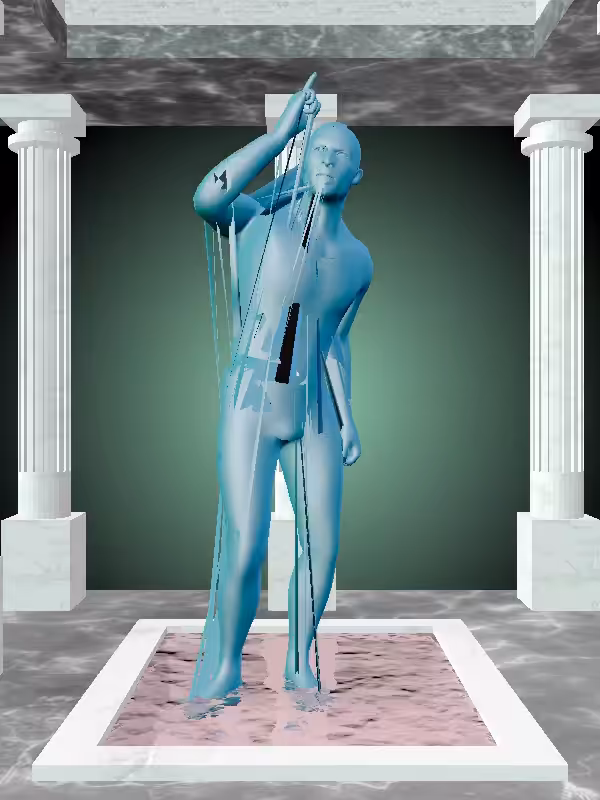 HeavenComputer: The Arguing Aqua Green Man #3948
