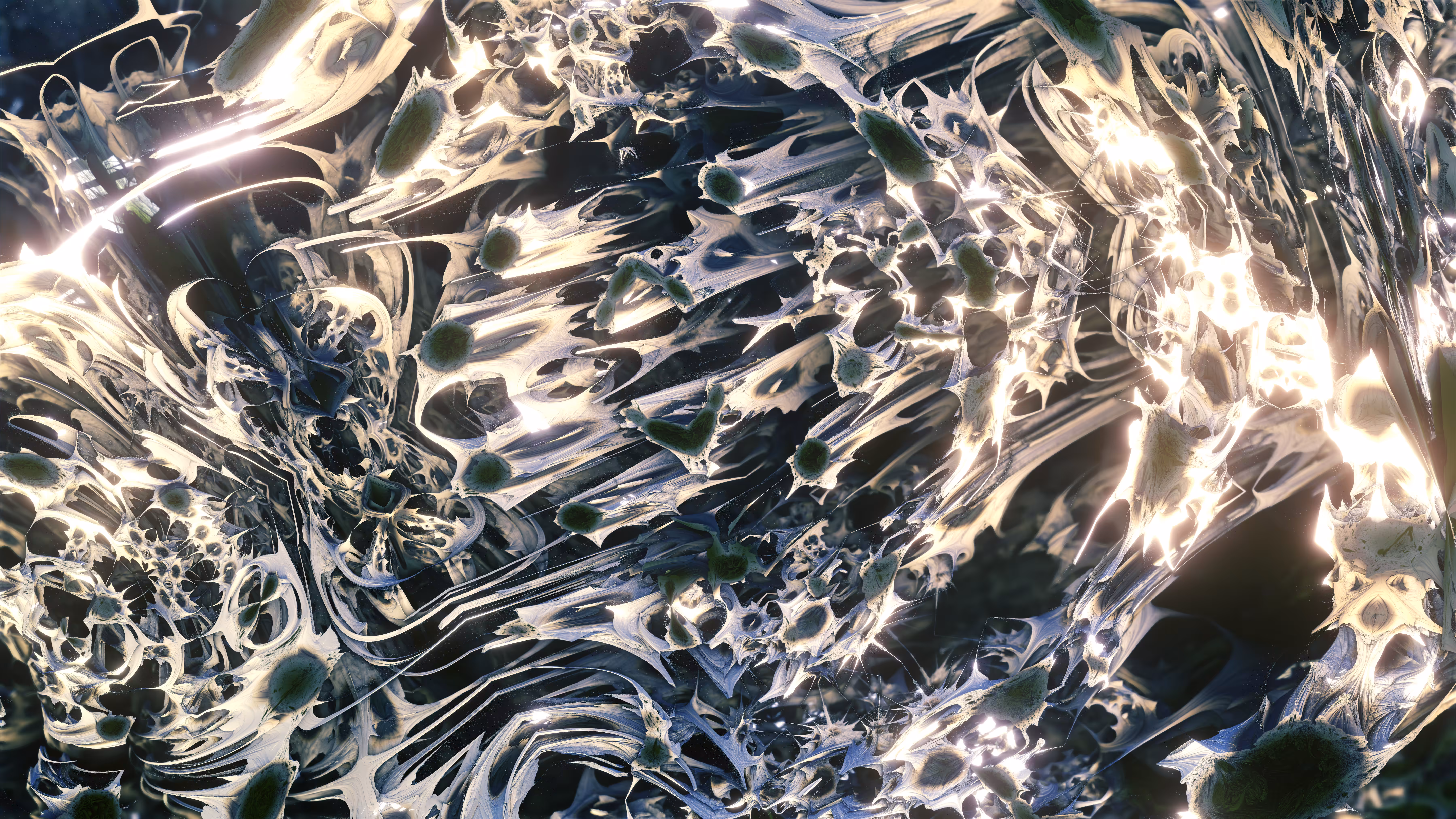 Non Euclidean Osteon Landscape I