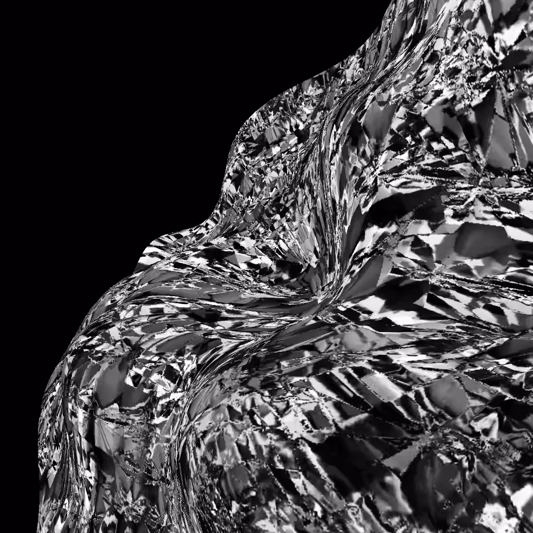 chrome water crystal wave