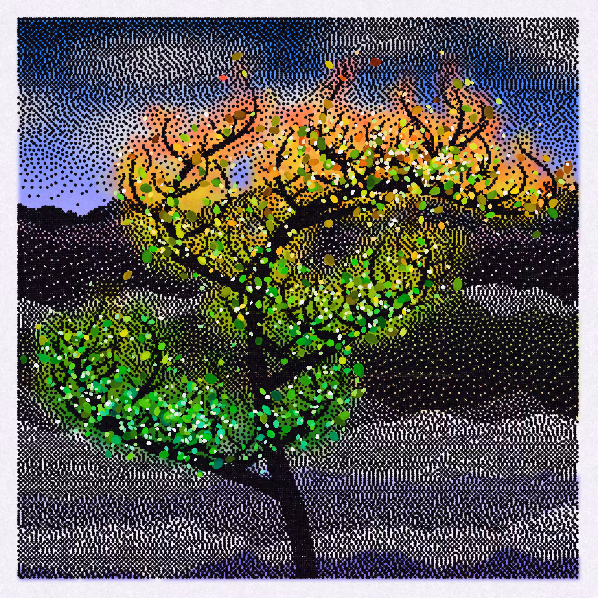 Dithered Branches #167