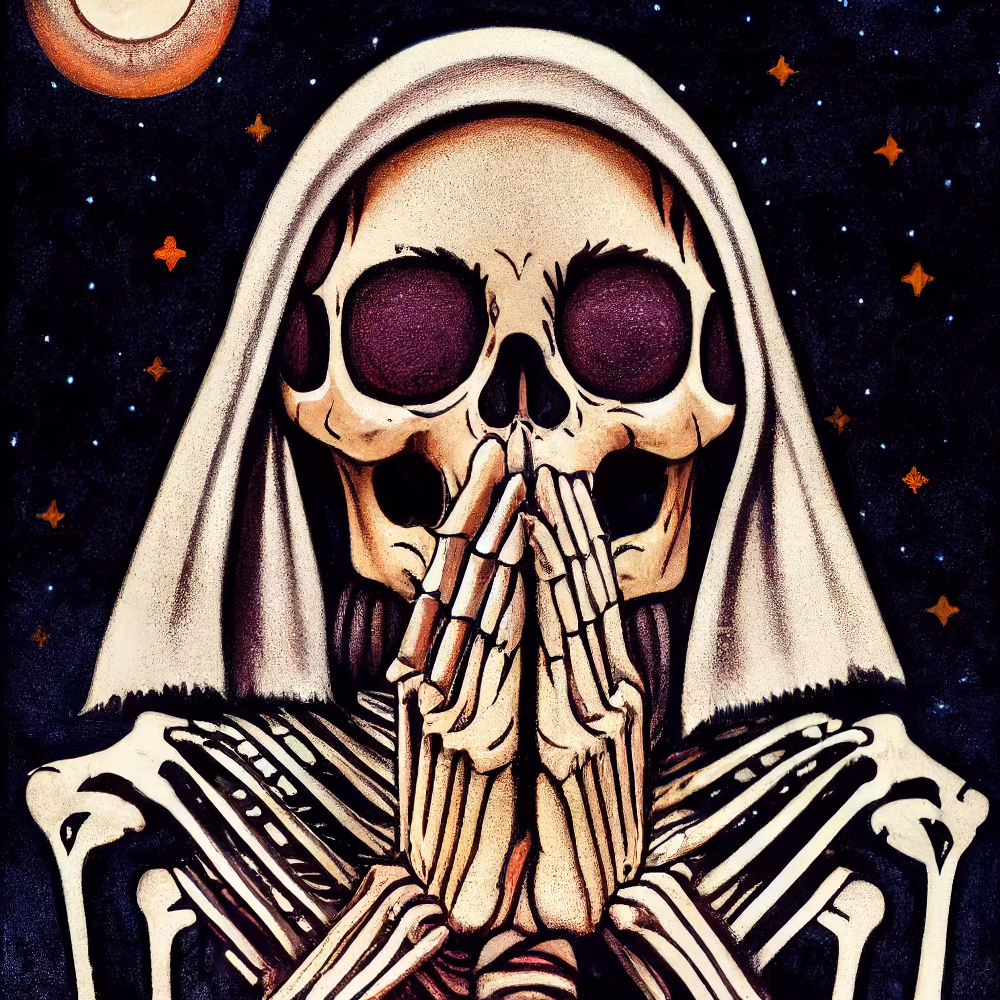 Skeleton Prays