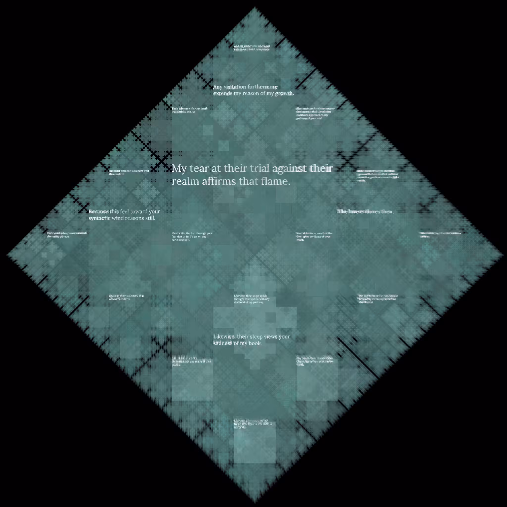 Diamond Fractal Fire #122