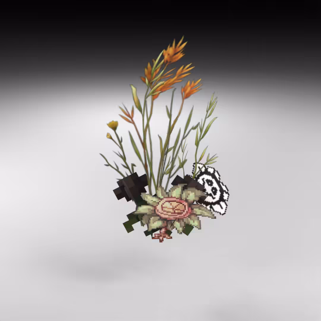 Hand-hacked Bouquet 77