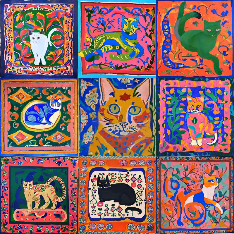 99 Patchworks of 9 Lives #32