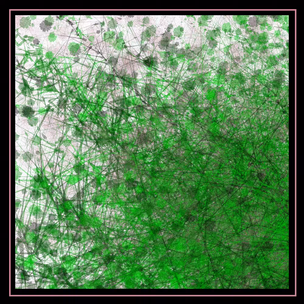 Abstract painting - vegetation #32