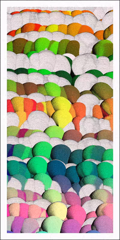 Balloon Field on Clouds #12