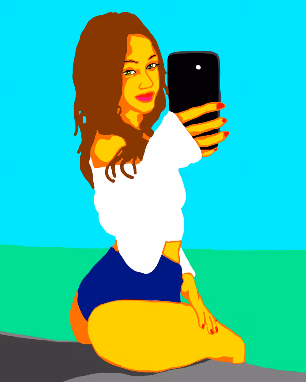 She come back, ou le selfie d'Adeline